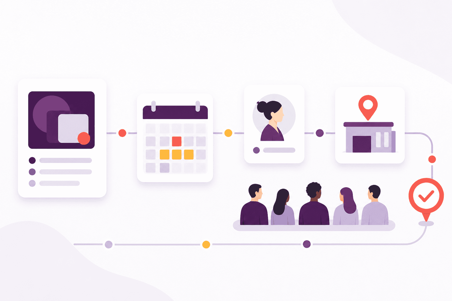 Course delivery records connected to learners and schedules.